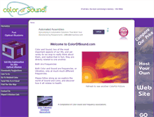 Tablet Screenshot of colorofsound.com